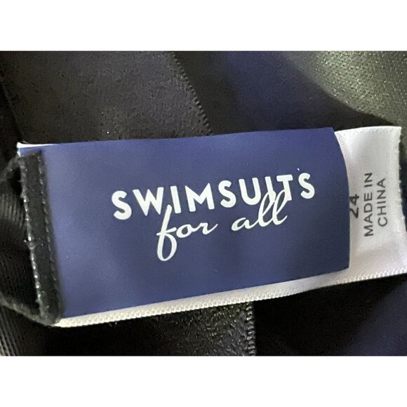 Swimsuits for All Tankini Top Womens 24 Used Black Pink/Purple - Picture 8 of 16